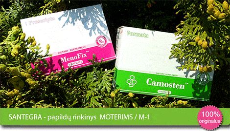 Santegra - papildu rinkinys moterims - MenoFix™ (60) + Camosten™ (14pck) santegra-papildu-rinkinys-moterims-menofix-camosten-kaina-akcija-pigiau